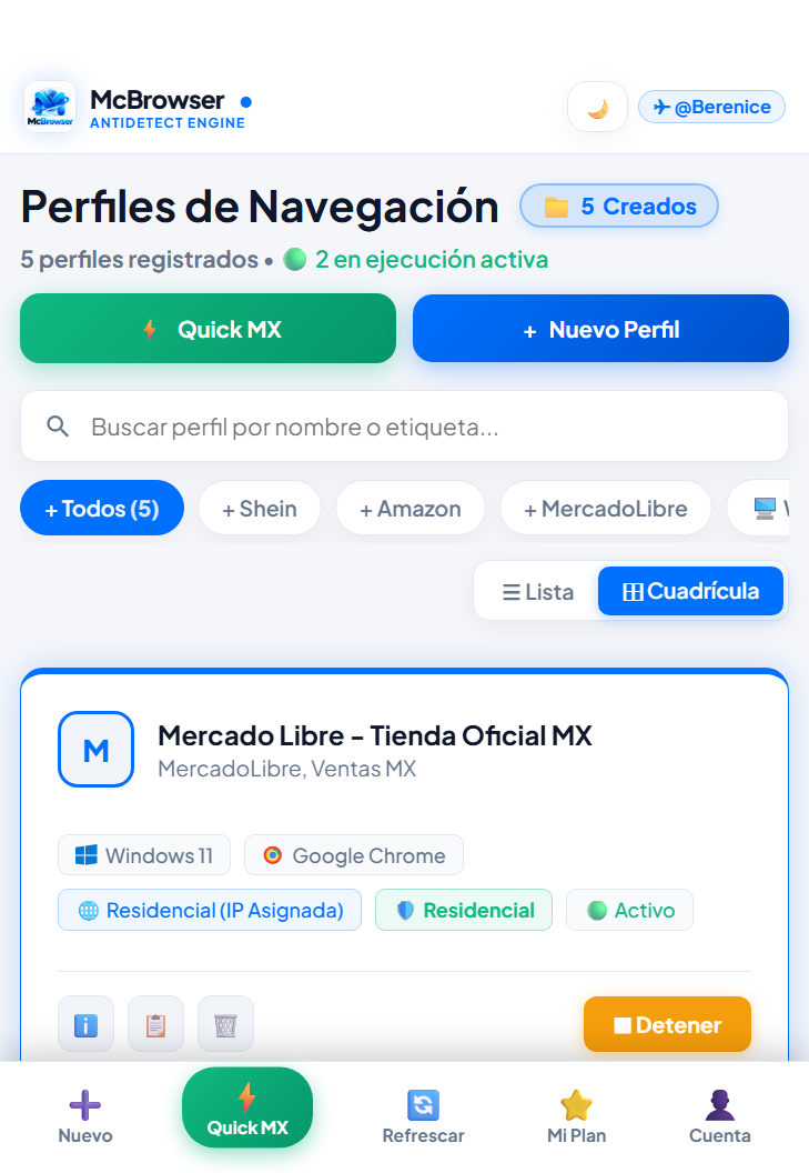 App móvil oficial de McBrowser para Android